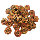30pcs Round 4 Holes Buttons Wood Sewing Buttons for DIY Craft Scrapbooking