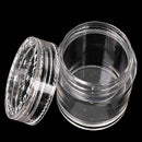 10x Plastic  Clear Empty Nail Art Storage Box Rhinestone Bead Container Great MO