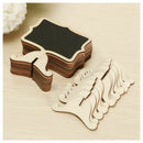 15 Pack Mini Chalkboards Place Cards with Easel Stand - Wood Rectangle Smal B5Y9