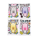 4Sheets Make A U nicorn Stickers For Kids Great Theme Birthday Party FavorsSEAU