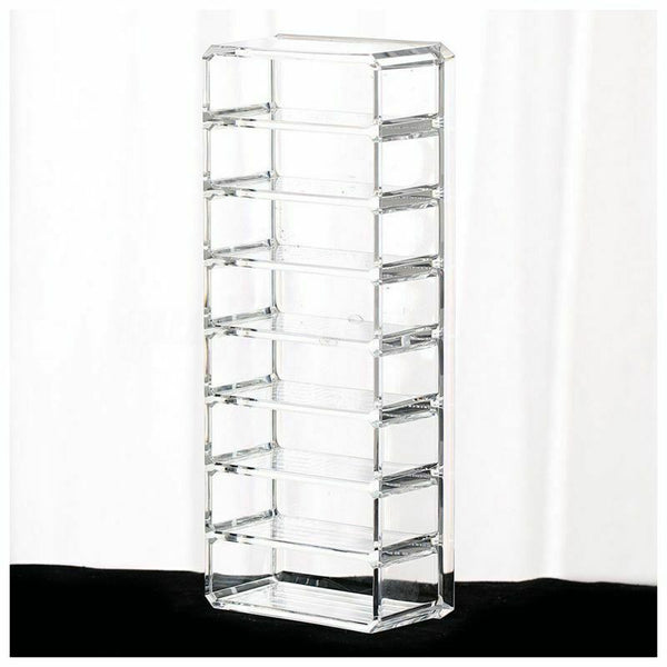 New 8 Slot Acrylic Compact Holder Powder Eye Blush Makeup Case Storage Orga U3N5