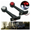 2pcs 12 LED Side Outline Stalk Marker Lights Lamp Trailer TSEAU