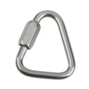 2x Outdoor Triangle Screw Locking Carabiner for Rock Climbing Mountaineering