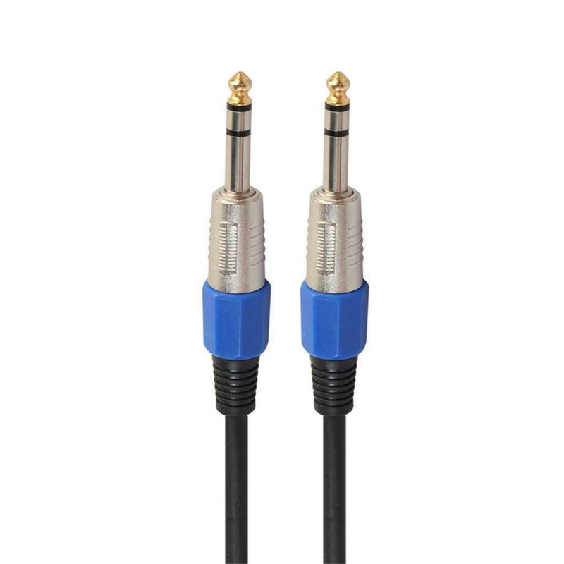 Stereo 6.35mm Electric Guitar Bass Cable Amp Cord for Home Theatre KTV 20m