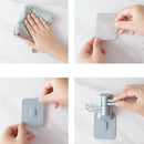 6Pcs Rotating Hooks Strong Adhesive Towel Rack Bathroom Wall Rack Free Punc