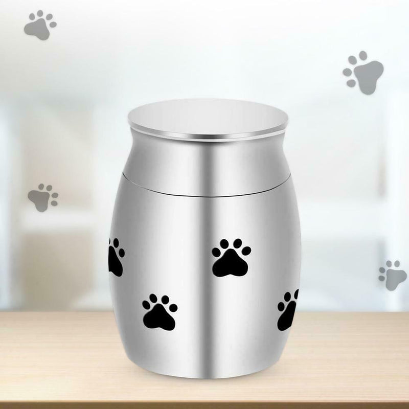 30*20MM Stainless Steel Animal Claw Printed Ashes Moisture-proof Box Small Urn