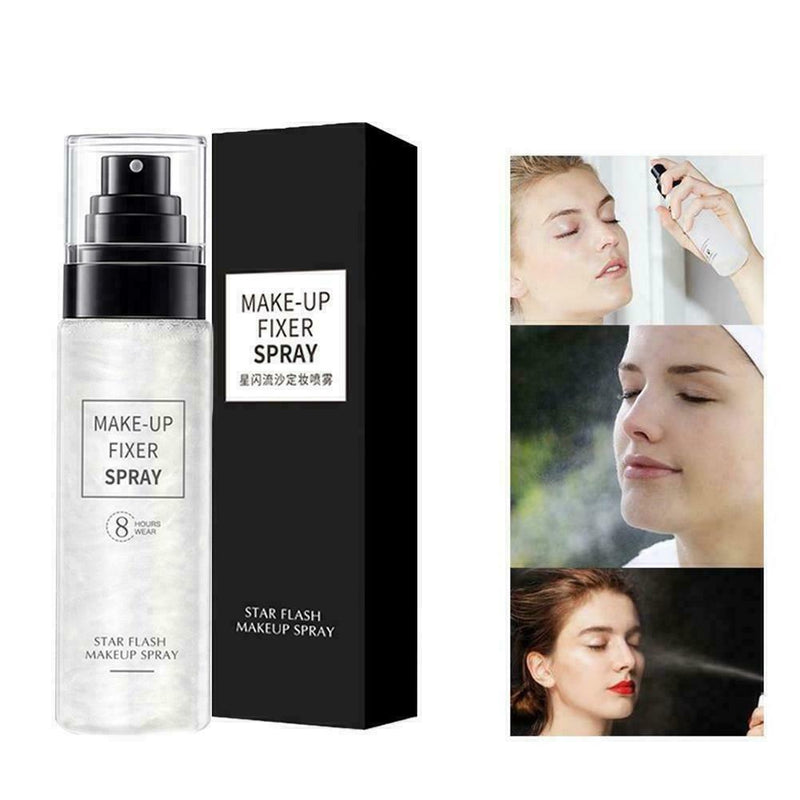100ml Flashing Sanding Makeup Spray Moisturizing Long Cosmetic Lasting Spra B1T5