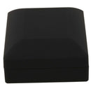 LED Lighted Necklace Box Rubber + Plush Pendant Case for Jewelry Display We