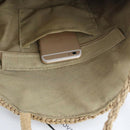 Round Fringed Straw Bag Shoulder Versatile Casual Handbags Paper Rope Woven