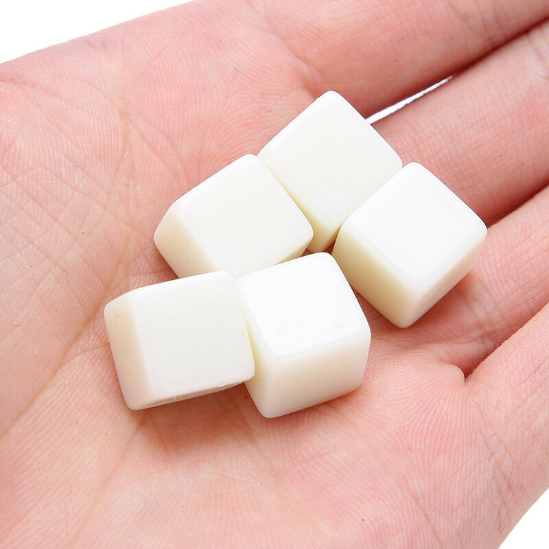 5Pcs D6 Dice 12Mm Die Six Sided Table Gaming Dice Blank For Playing Toys LJ