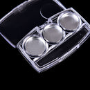 Empty 3Round Grids Eyeshadow Lipstick PowderBox Case Cosmetic Packing+Palette Gw