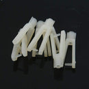 6pcs 2mm Dia Push Rod RC Plane Boat Car Rudder Servo Nylon Clevis Clip Whit Z4E2