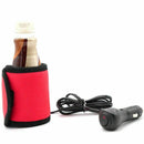 Black + red Composites Dc12V Car Outdoor Car Water Cup Insulation Hot Milk