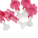 5pcs Plastic Cookie Cutter Cake Mold Star Button Plum Heart Biscuit Sugarcr- OZ