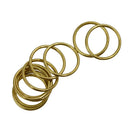 10pcs 40mm Brass Round auto lock snap clip DIY Key Rings Chain Bag Charms