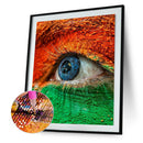 Full Round Diamond Drill DIY Colorful Eye Art Picture Decoration Paint Kit
