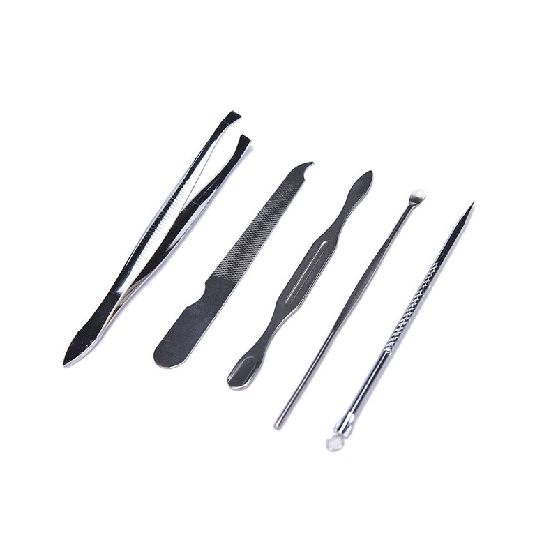 9 Pcs Set Nail Clippers Nipper Cutter Manicure PedicureStainless Steel Gift  Hn