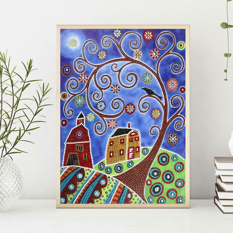 5D DIY Special Shaped Diamond Painting Tree Cross Stitch Mosaic Craft Kits