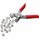 100 Sets 5 Color DIY Fasteners Press Studs Poppers Buckle Snap Button+Plier A