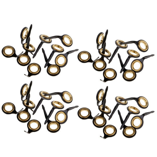40pcs Stainless Steel Fishing Rod Guides Tips Top for Rod Building Repair