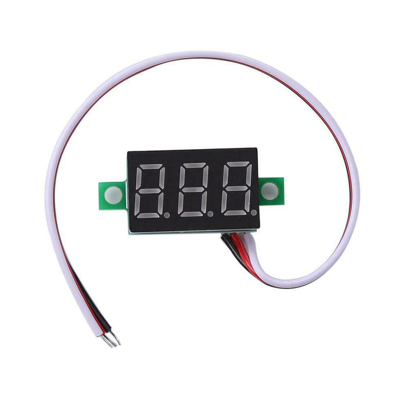 0.36inch LED Digital Voltmeter DC0-100V Three Line Volt Meter(Blue)