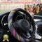 1x Pretty Ethnic Auto Car Steering Wheel Cover Breathable Flax Universal Mw