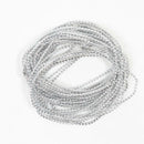 2pcs Beaded Lace Trim Ribbon Applique Sewing for Wedding Dress Collar Decor