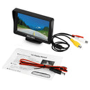 Car Monitor 4.3 Inch AV Interface Reversing Display Two Input 12-24V