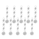 10pcs Christmas Drops Festival Party Xmas Tree Hanging Crystal Pendant Decor