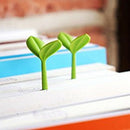 6 X bookmark Creative little bookmarks Silicone buds cute little grass (ran P3X1