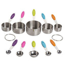 10-piece 18/8 Measuring Cups and Spoons Set, Ejoyous Stainless Steel K YXF