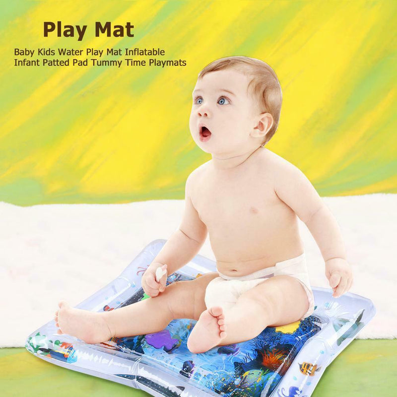 Baby Kids Water Play Mat Inflatable Infant Patted Pad Tummy Time Playmats