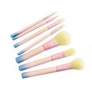 7Pcs Gradient Color Pro Makeup Brushes Set Cosmetic Powder Foundation Eyesh
