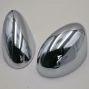Pair Door Wing Mirror CHROME Back Casing Cover for BMW Mini Cooper 2001-2006
