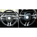 For Ford Mustang 2009-2013 Carbon Fiber Steering Wheel Button Frame Trim Cover