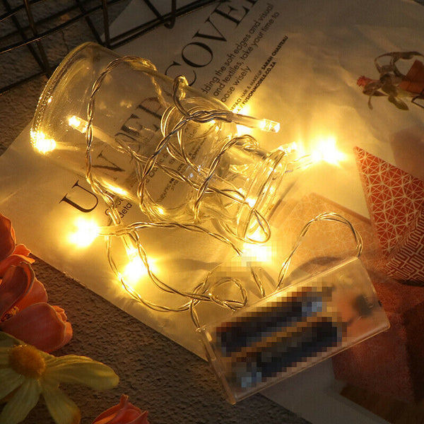 1.5m 10LEDs Gypsophila Lamp Battery Powered  Christmas Party Tree Decorati S3C