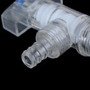 1pcs Transparent Plastic Faucet 4-Divided Triangle Valve Pagoda Head Water T JR
