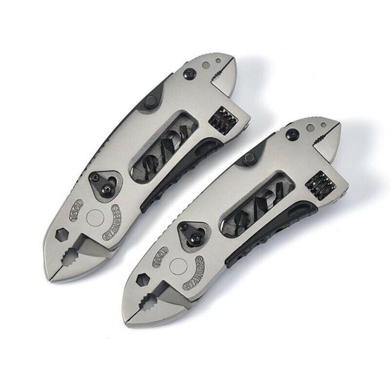 Multifuntion Spanner Wrench Gear Cutter Pliers Screwdriver Outdoor SurvivalSEAU