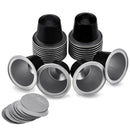 50Sets Refillable Coffee Capsules Cup Disposable Coffee Capsules Packaging