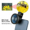Cell Phone Camera Lens 2 in 1 Clip-on Kit 0.45X Wide Angle Macro Camera kit Len