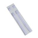White Elastic Fabric Metal Hook End Bra Straps Pair for Ladies