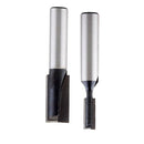 2pcs Carbide Tipped Cleaning Bottom Router Bit Cutter 5mm 10mm Cutting Dia, 8mm