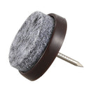50pcs Chair Leg Floor Felt Pad Skid Glide DIY Nail Protectors 22mm K4G7