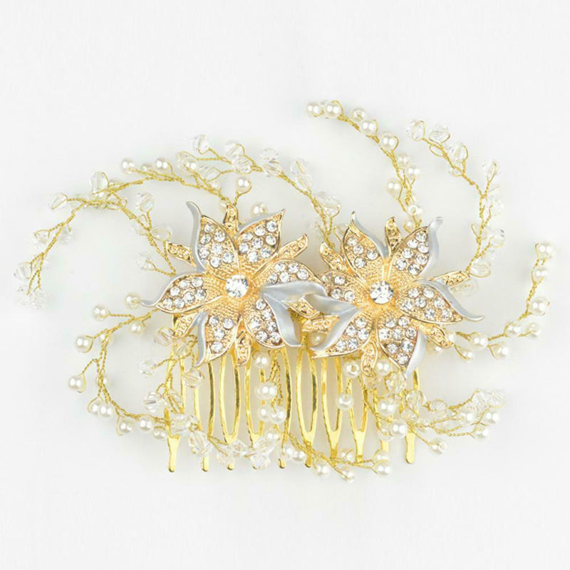 The Bride Of Beautiful Flowers Rhinestone Headwear Apparel Accessories