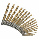 18pcs/Set High Speed Steel Titanium Coated HSS 4241 Drill Bit Metric 1.5mm-