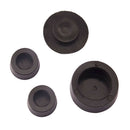 Black Motorcross Rubber Frame Plugs Rack Screw Cap for Yamaha YZF R1 2004-06