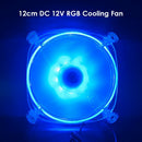 12cm RGB Gorgeous Cooling Fan for PC Case Chassis 3Pin DC 12V Cooler Radiator
