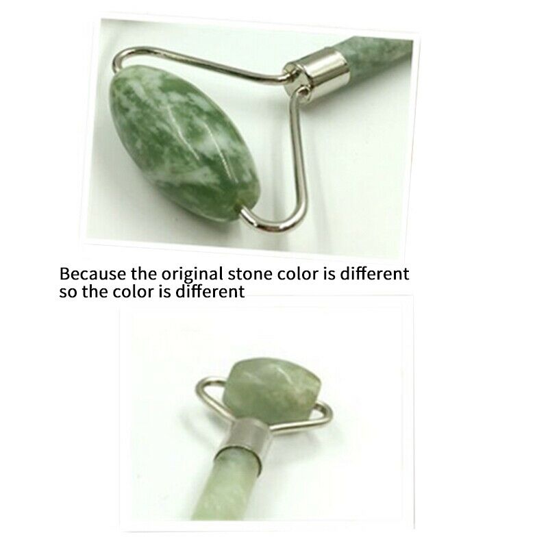 1PC Natural Facial Beauty Massage Tool Jade Wheel Face-Lift Massager Relaxa Q9V8