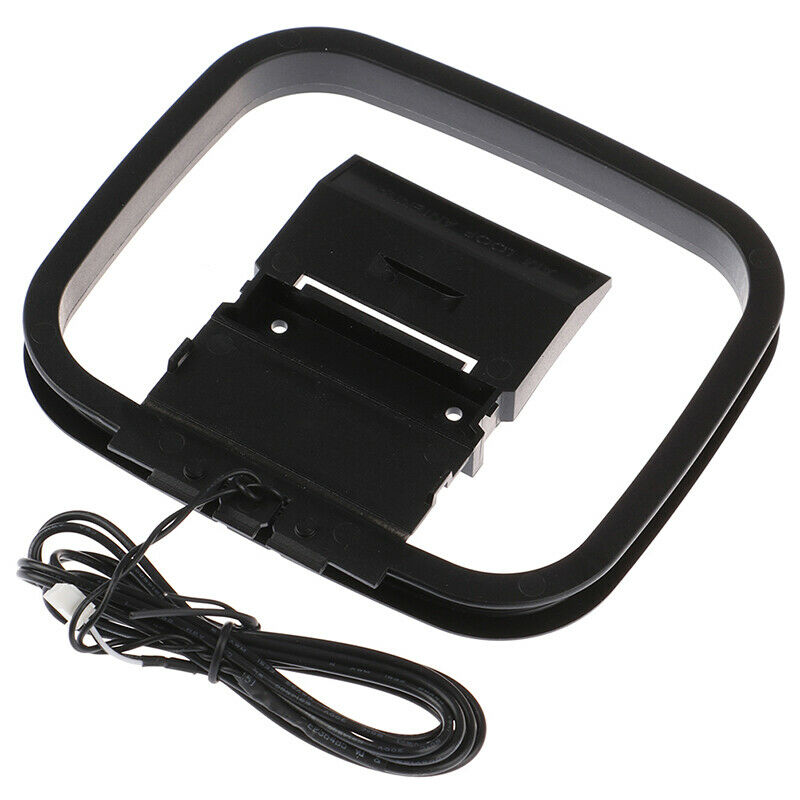 Indoor HiFi AM/FM Loop Mini Connector Antenna Home Digital Audio Receiv FT