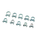 Mini Hose Clamp 7-18mm Galvanized Carbon Steel Clip 78x for Air Fuel Hose Pipe